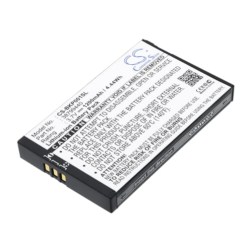 Tensione: 3.7V CS-BKP001SL Batteria 1200mAh compatibile con [Becker] per Traffic Assist 7916, per Traffic Assist Pro, per Pro Ferrari 7929 sostituisce 38799440