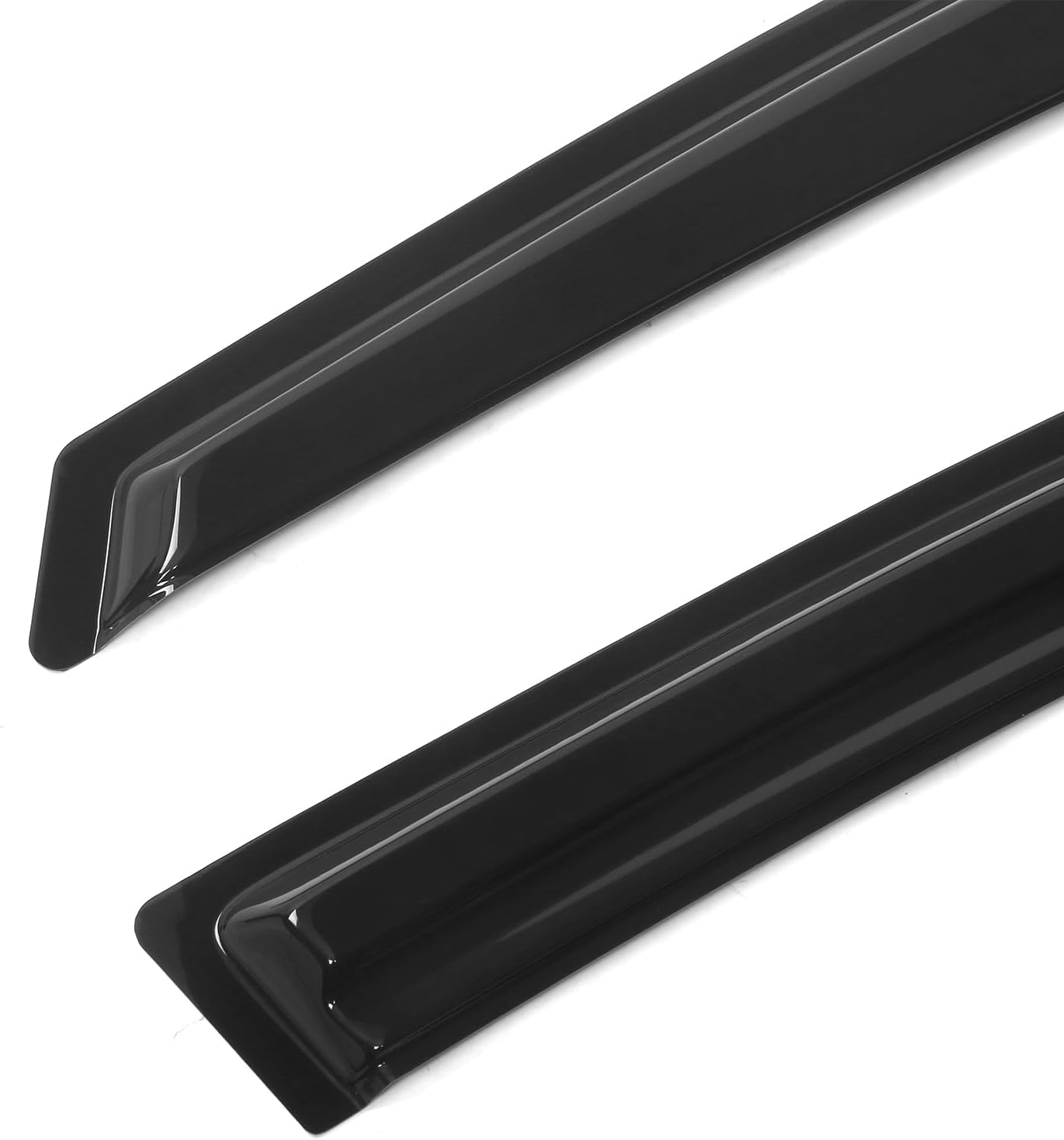 Window Visor Compatible with 2009-2013 Toyota Corolla, Acrylic Smoke Tinted & Semi-Transparent Sun Rain Shade Guard Wind Vent Air Deflector by IKON MOTORSPORTS, 2010 2011 2012