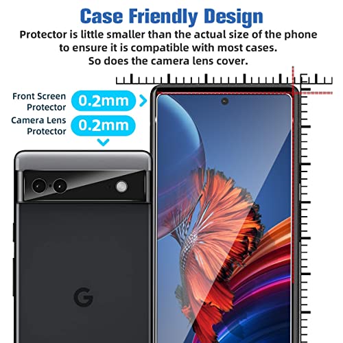 [4 Pack] Google Pixel 7 Screen Protector, Hd Clear 9H Tempered Glass Scratch Resistant, Fingerprint Unlock,Full Coverage Easy To Install Bubble-Free For Google Pixel 7 (6.3 Inch) #TOP3
