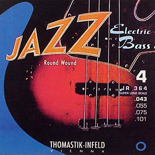 Thomastik Cordes Guitare Jazz Bass JR364 4 cordes filé rond super long scale 36
