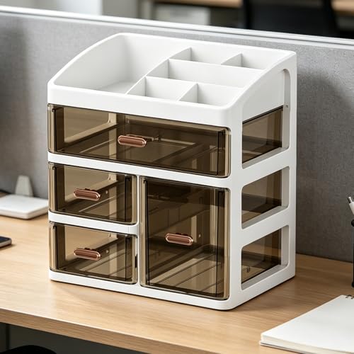 Organiseur de bureau à domicile et cosmétiques triple couche - 5