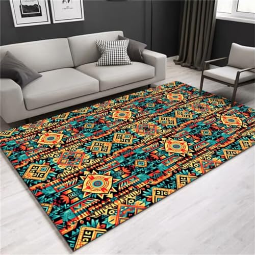 Tapis de bureau et de salon marocain rétro 90x120cm antidérapant - 2