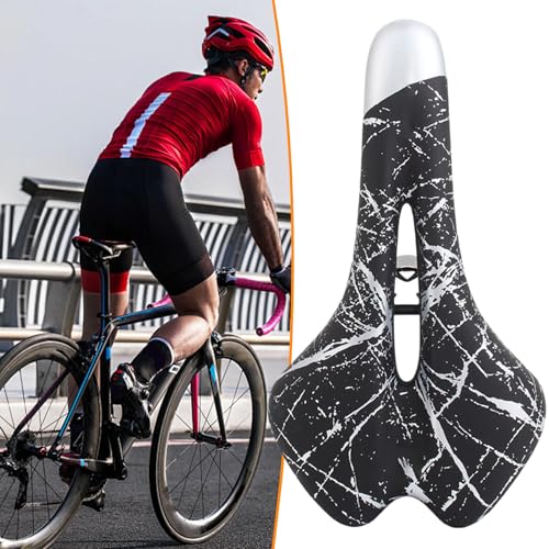 Selle de vélo de rechange anti-douleur avec structure perforée mixte - 3