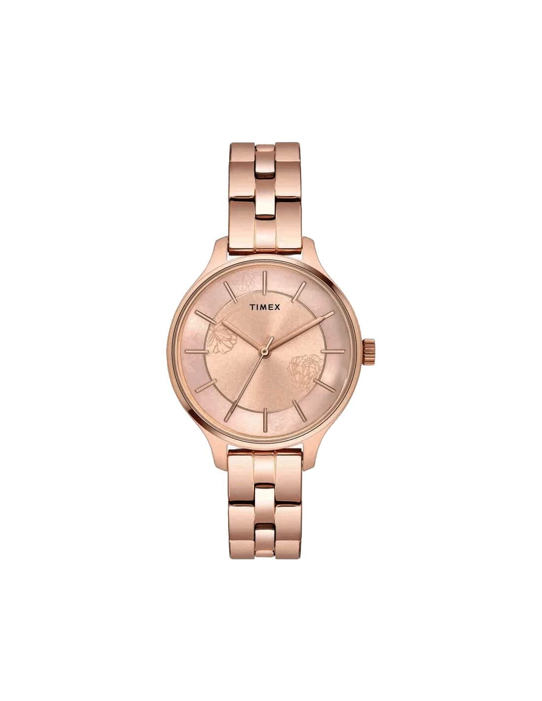 TIMEX Stainless Steel Analog Rose Gold Dial Women Watch-Twel14808, Bandcolor-Rose Gold (B09MS55QR4) Amazon Price History, Amazon Price Tracker