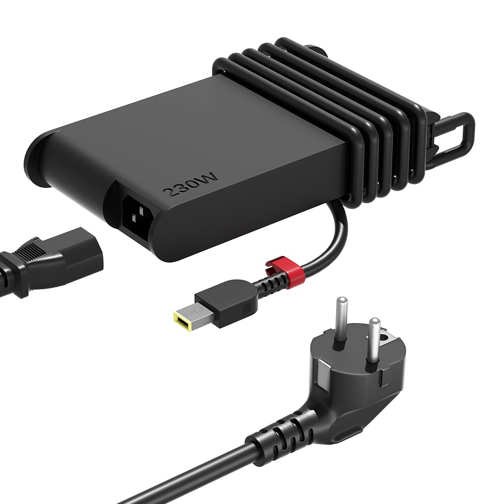 Cargador Slim 230W Compatible con Lenovo Legion Pro Slim 5 5i 5P 7 S7 Y740 Y920 Y720 Y545 R720 ThinkPad P73 P72 P71 P70 P53 P52 ideapad Y910 Y900 Laptop