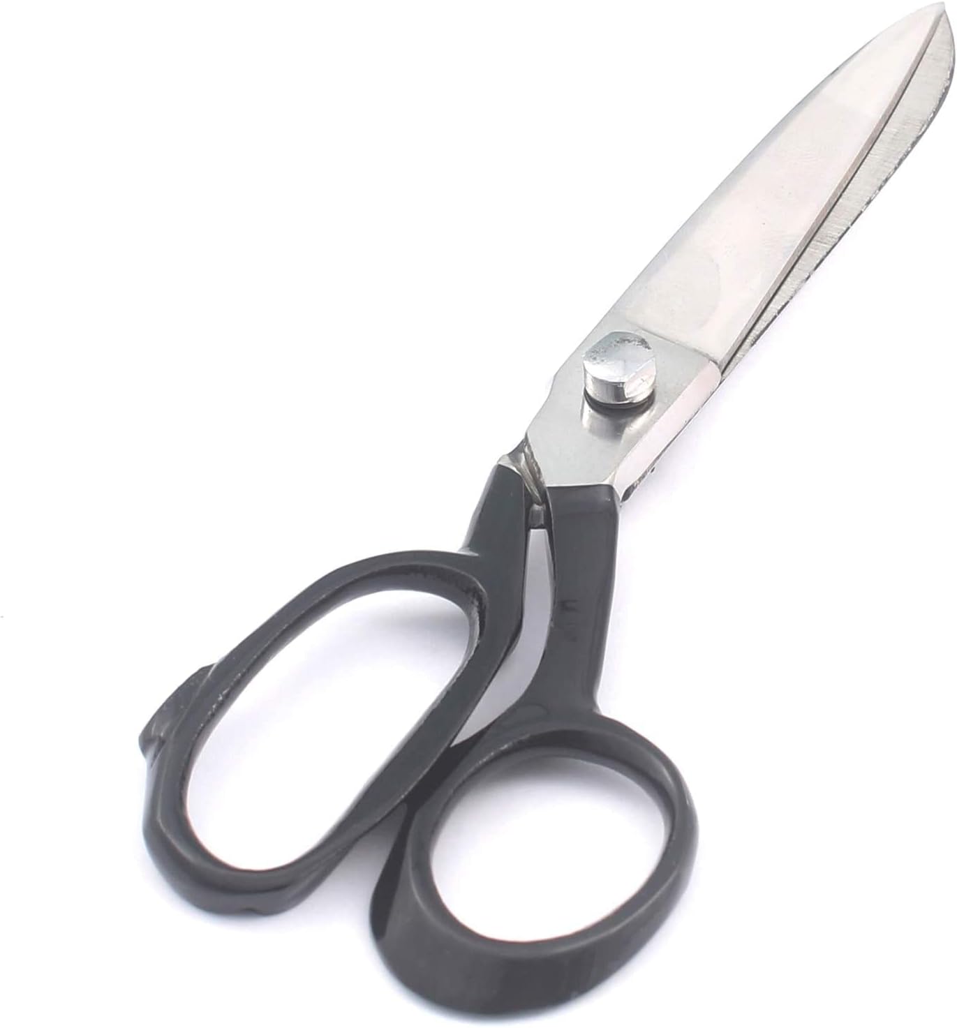 12 Upholstery Shears Heavy Duty Scissors for Cutting Arts and Craft Fabrics, Carpets (12 Inch Leather Cutting) Black Handle