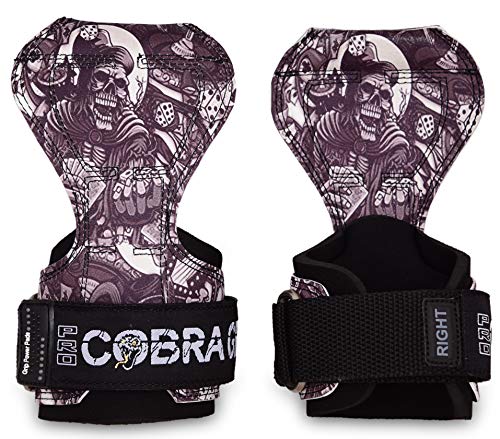 Image of Cobra Grips Weight Lifting Gloves with Adjustable Neoprene Padded Wrist Wraps - Heavy Duty Alternative to Power Lifting Hooks for Deadlifts