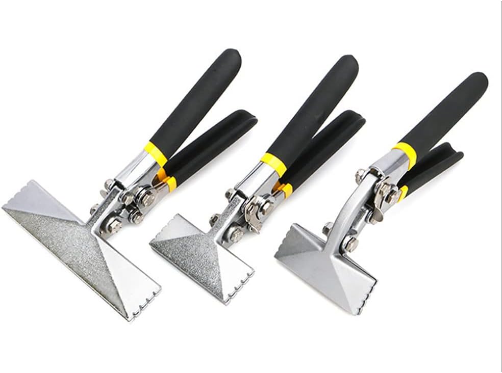3PCS Metal Straight Sheet Bending Pliers, Offset Hand Seamer Roofing Sheet Metal Bending Hand Tool Jaw Manual Edge Former Bender Pliers