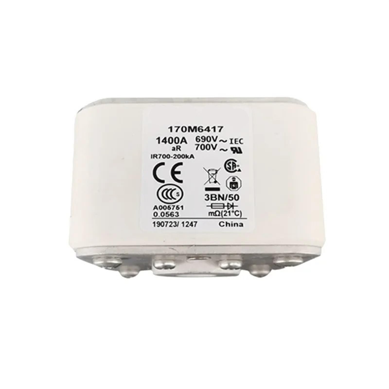 Fusible rapide 170M6416 protection semi-conducteur 170M6417