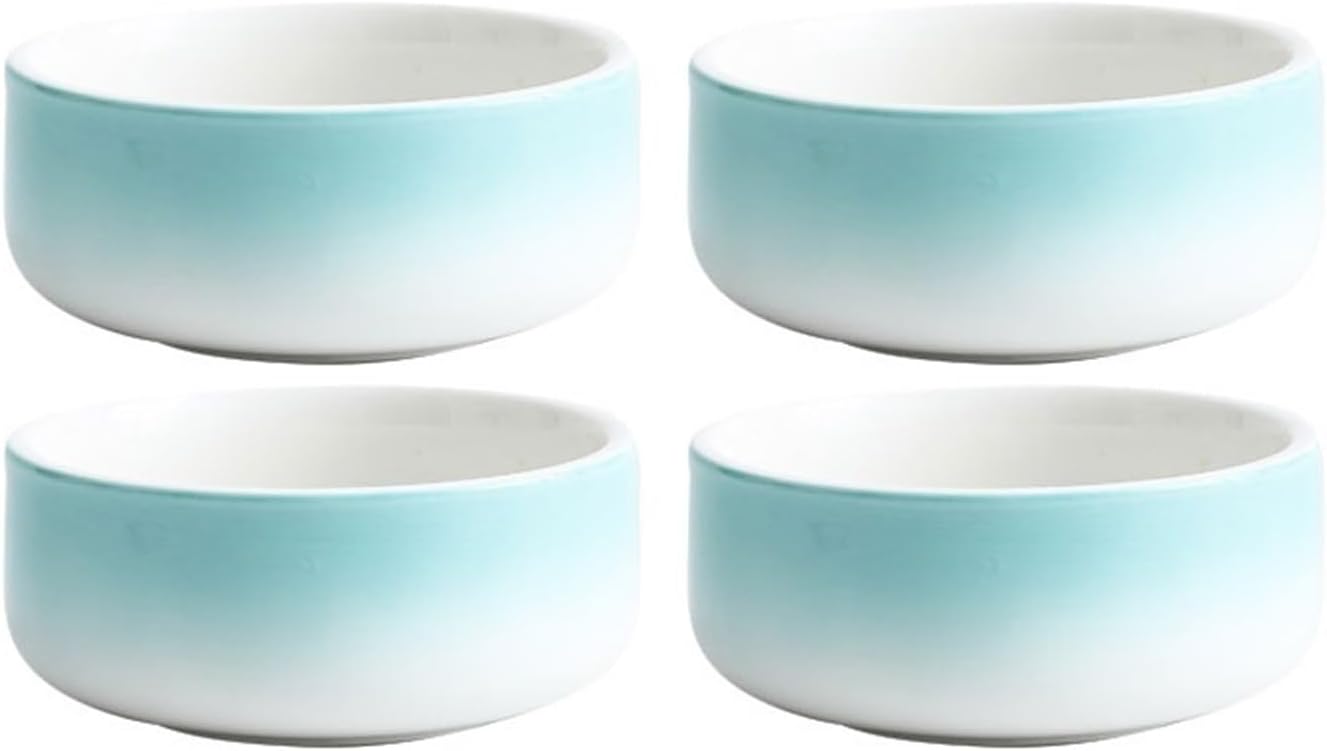 Bowl for Sauce Dessert Snack Bowl Ceramic Commercial Hotel Platter Seasoning Sauce Exquisite Plate(Green)