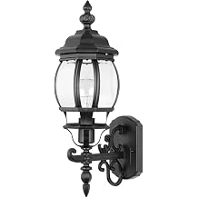Hoteche Outdoor Wall Lantern Aluminum Exterior Wall Light Fixture for Porch, Patio, Garage E27 Socket, 60W Max Weatherproof Sconce Bulb Not Included