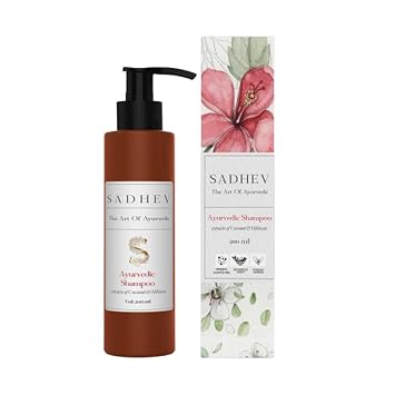 Sa..dhev Hibiscus Organic Natural Hair Shampoo With Goodness Of Coconut And Hibiscus, For Hairfall Control