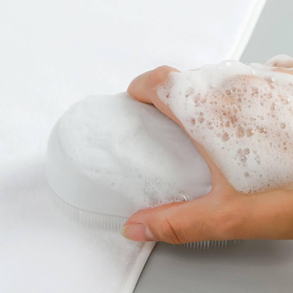 Laundry Cleaning Brush Cleaner, Detachable White Plastic Cleaning Brush, Hand Cleaning Brush, for Clothes, Shoes, Carpets, Kitchen Sink, Bath Tub