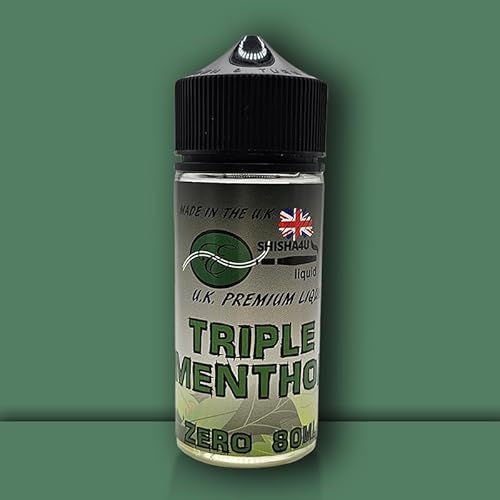 Eshisha4u UK Manufactured Liquid | 80ml | (50/50, Triple Menthol)