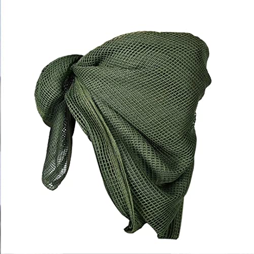 Loogu Tactical Mesh Net Camo Scarf For Wargame,Sports & Other Outdoor Activities (Green) #TOP1
