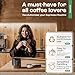 homeffect Knock Box for Coffee Grounds - Innovative Barista Accessory with Improved Handling - Coffee Knock Box for Espresso Machine, Black