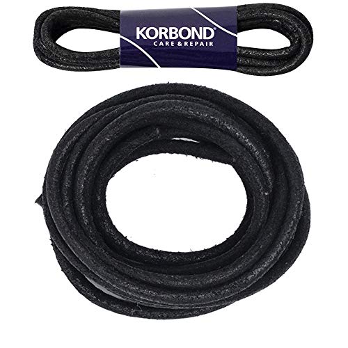 Korbond Unisex's Shoelaces for Trainers, Football, Rugby, Running Shoes, Hiking Boots, and More, Black, 60cm