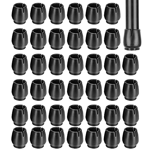 CYH 40 Stück Gummi Stuhlbeinkappen Filz, Schutzkappen Für Stuhlbeine, Schwarz Stuhlkappen Stuhlbeinschutz, Stuhl Socken Anti Kratzer für Runde Beine Wohnzimmer Bodenschut (12-17mm)