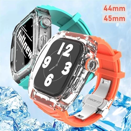 Kit de remplacement Apple Watch 45mm 44mm avec bracelet transparent - 6