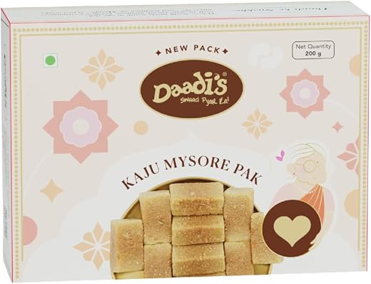 Daadi's KAJU Mysore Pak Ghee, 200g