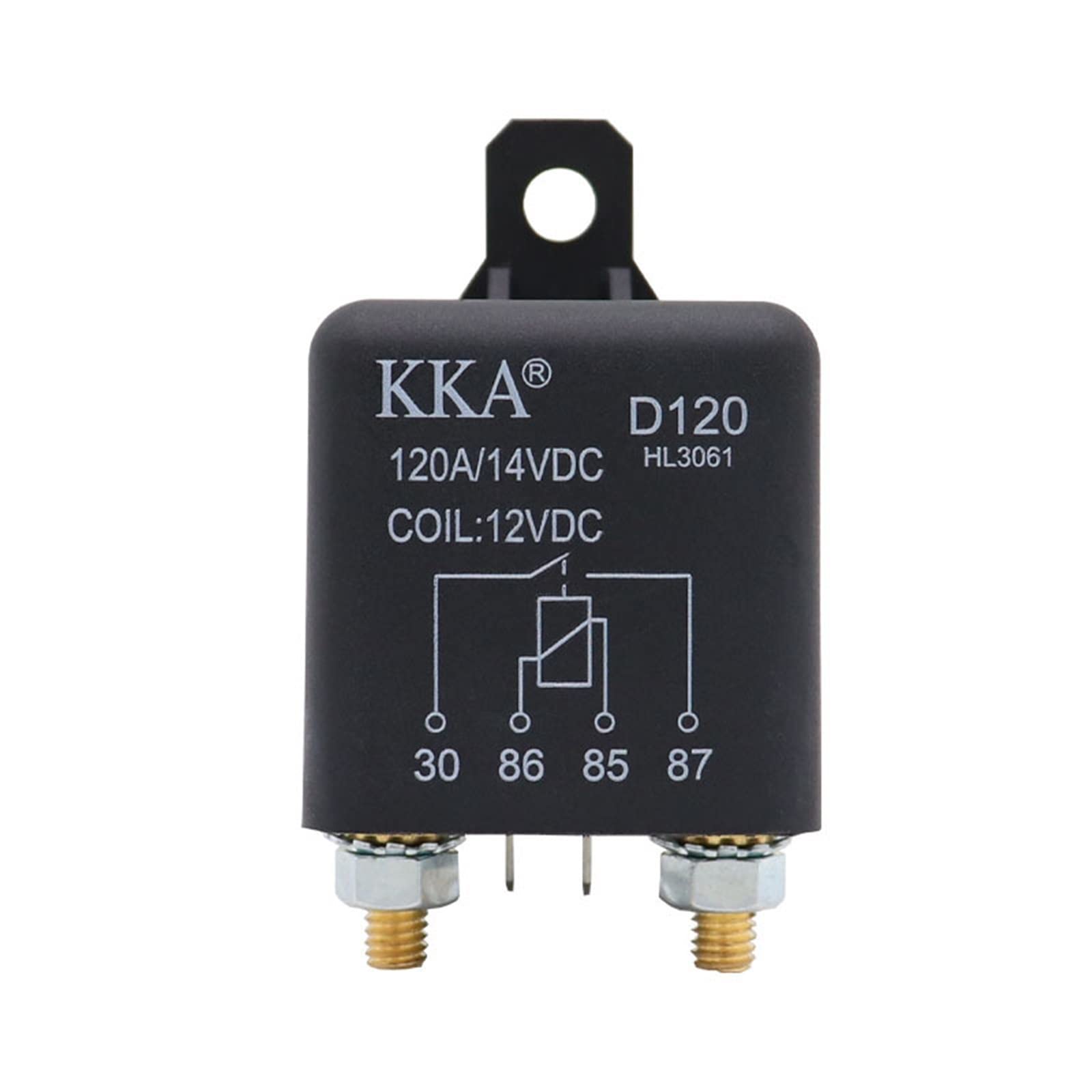 Relé de aislamiento de coche D120, interruptor de alimentación de 4 pines, relé aislador de batería Dual, arranque de encendido/apagado, piezas de repuesto for automóvil 120A 12V/24V ( Size : 24V )