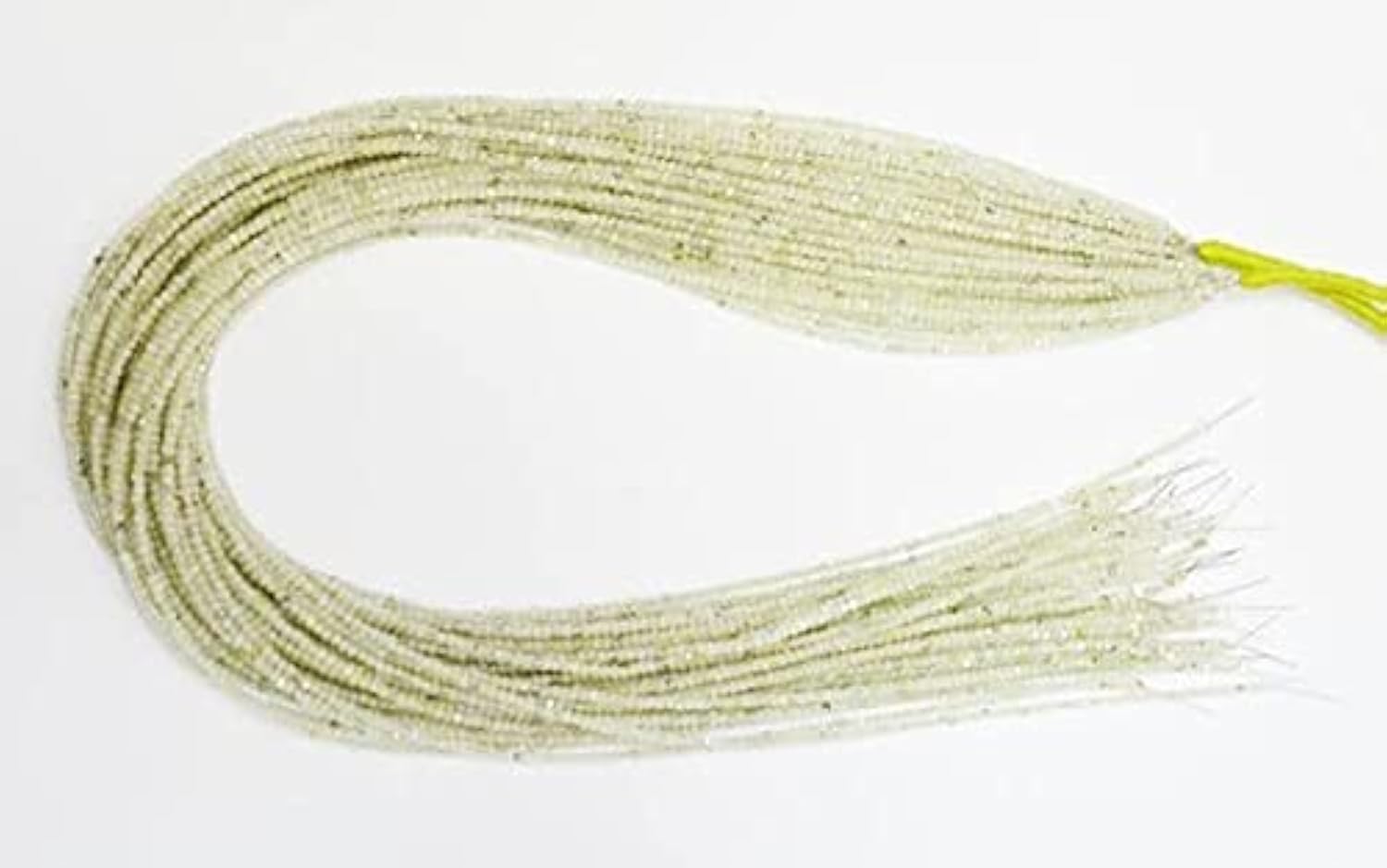 Améthyste verte 2mm en perles facettées de machine pour création de bijoux de luxe