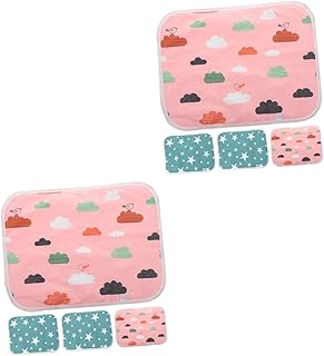 Balacoo 8 Peças Tapete De Xixi Para Animais De Estimação Tapete De Comida Absorvente Almofadas De Xixi Para Cães Pequenos Forro De Bandeja De Hamster Forro De Cama Para Porquinho Da Índia