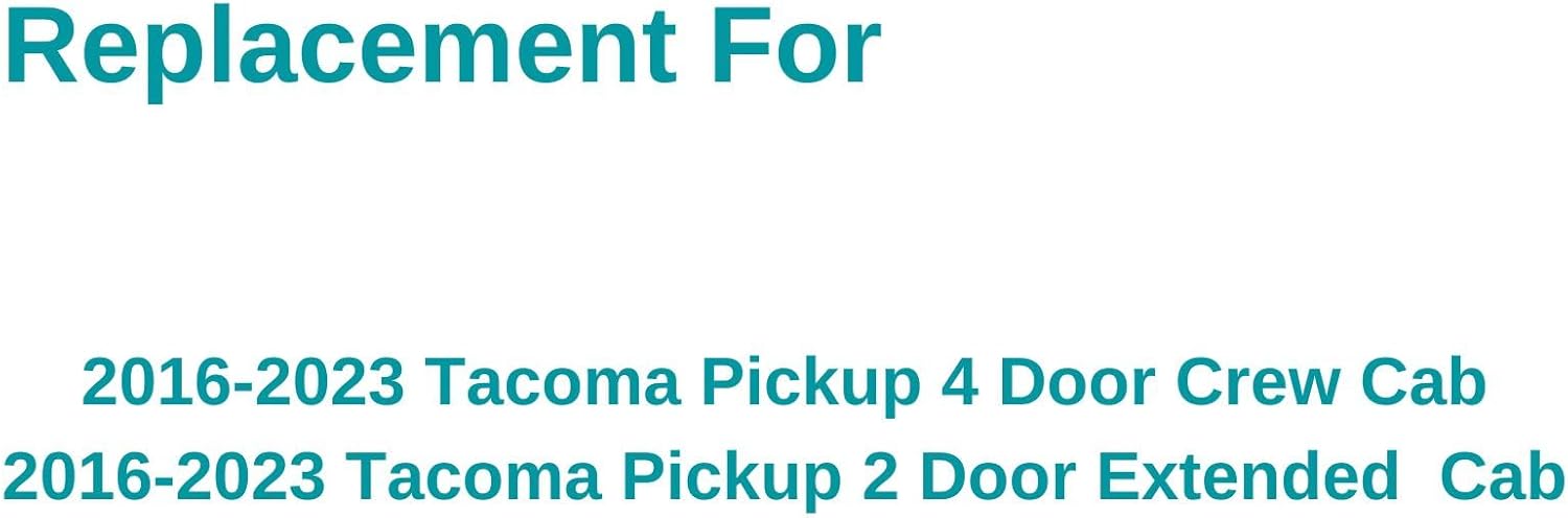 Driver/Left Side Front Door Window Glass Replacement For Toyota Tacoma Pickup 2016-2023
