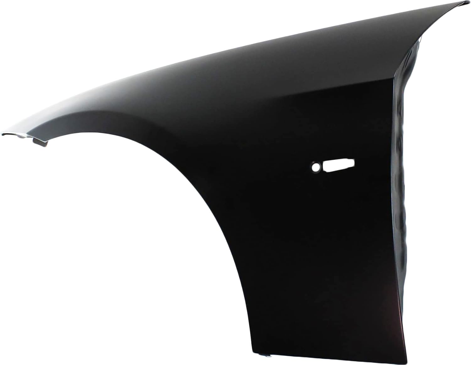 Evan Fischer Front Fender Compatible With 2006 BMW 325i, 2006 BMW 325xi, Primed, Steel, E90, E90 LCI Sedan / E91, E91 LCI Wagon, Driver Side