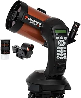 Celestron - NexStar 5SE Telescope - Computerized Telescope for Beginners and Advanced Users - Fully-Automated GoTo Mount - SkyAlign Technology - 40,000+ Celestial Objects - 5-Inch Primary Mirror (Orange/Black)