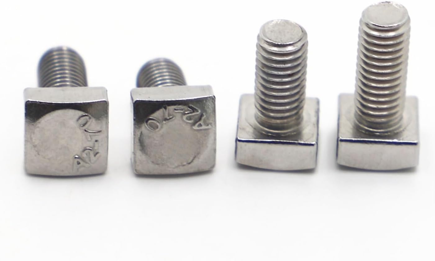 T-Head Bolts Hammer Head Bolt t Screw M5 M6 M8 304 Stainless Steel Square Head Screws Bolts M8 2pcs,35mm(M5*12mm)