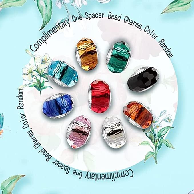 HappyStar 925 Sterling Silver Charms for Pandora Charms Bracelets and Necklaces Beads Charms Jewelry Mother's Day Gift for Women （With one Spacer Bead Charms - Image 7