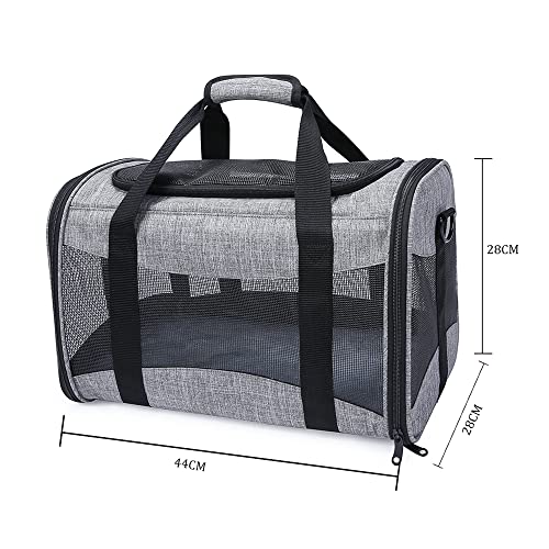 Pet Carrier Mochila, Saco Transportadora para Cães Pequenos Gatos, Design Ventilated Bolsa de Transp