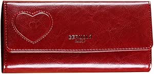 Cartera Larga De Piel Encerada Vintage Con Bloqueo Rfid | Meses Sin Interés