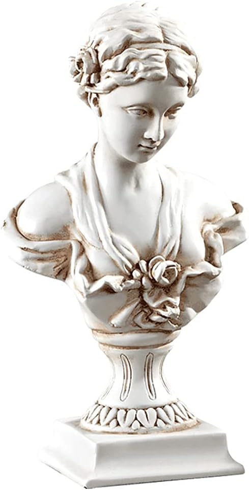 11.8" Classic Greek Venus de Milo Bust Statue, Resin Roman Goddess of Love and Beauty Sculpture Figurine for Home Décor, Large Antique