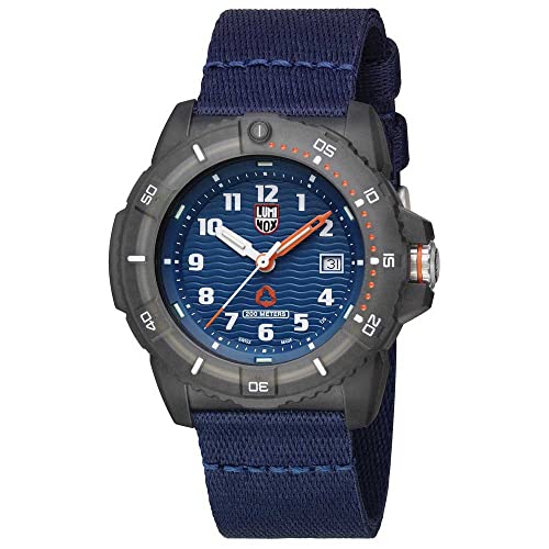Luminox Herren Outdoor Uhr Eco Series 8900 in der Farbe Blau mit Textilarmband, Gehäusedurchmesser: 46 mm, XS.8903.ECO