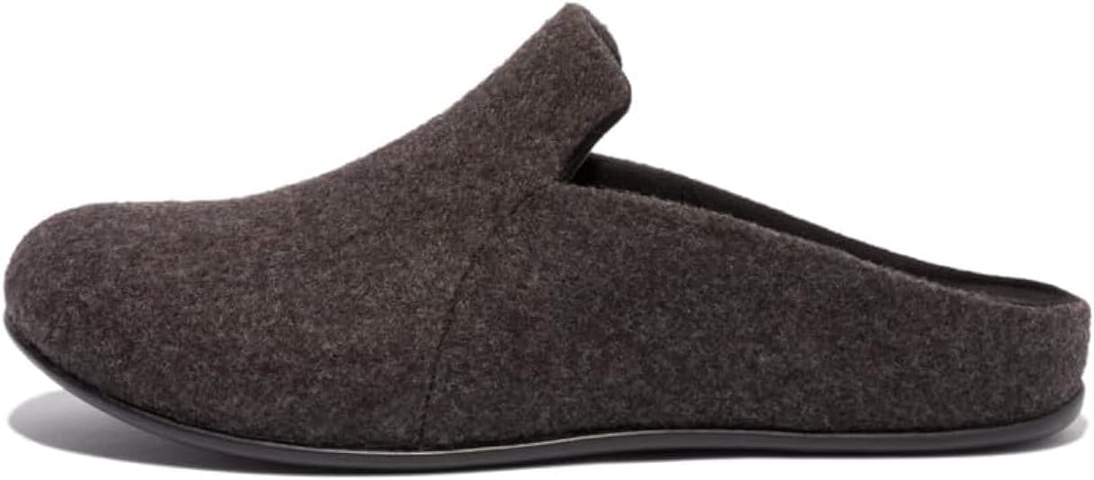 Fitflop Women's Chrissie II Haus e01 Felt Slippers Shoe, All Black, 4 UK, All Black, 4 UK