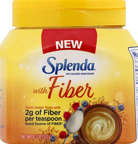 SPLENDA No Calorie Sweetener with Fiber, 4.3 Ounce Jar