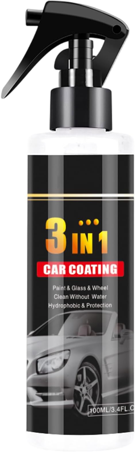 – Coating Agent Spray | Protective UV-Resistant Multifunctional Fast Liquid | Car Coating Agent | for Paint Wheels Bumpers Automotive Glass Indoor Outdoor Garage