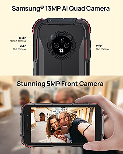 DOOGEE-S35-2021-Movil-Resistente-Smartphone-Telefono-Antigolpes-Agua-y-Golpes-4G-Libre-Android-4350mAh-Bateria-IP68-2GB-RAM-16GB-ROM-13MP-Triple-Camara-50-Corning-Gorilla-Glass-Pantalla-GPS
