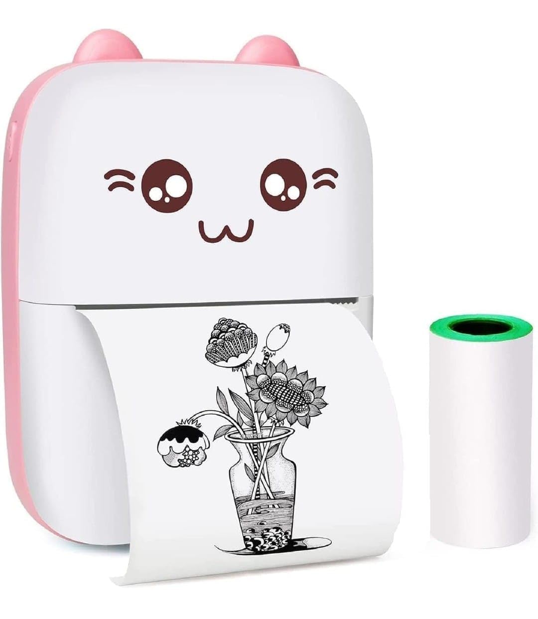 iGADG Mini Thermal Pocket Printer | Wireless Bluetooth Portable Printer for Printing Labels, Memo, Stickers, Photos, QR Codes, Receipt (Pink + Rolls, Printer + 5 Sticker Rolls)-image-46