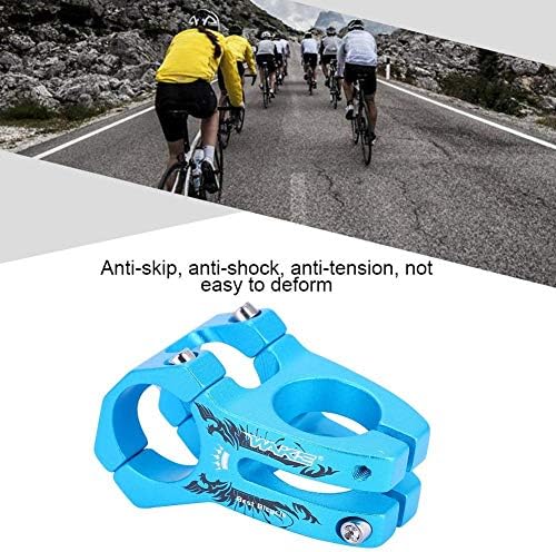 Handlebar Stem 31.8mm Aluminium Alloy Handlebar Stem for Mountain, Road Bike, Fixie Gear, Cycling(Sky Blue)