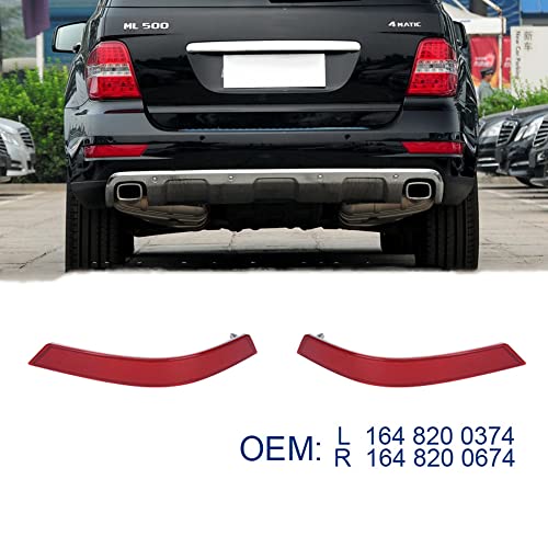 2 Peças Reflector Da Tampa Traseira Do Pára Choques 1648201674 1648201574 Para Benz W164 GL320 GL350