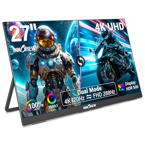ディスプレイ・モニター本体 InnoView Amazon.co.jp: InnoView 27インチ モニター 4K@120Hz デュアルモード