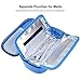 Temperature Display Insulin Cooler Travel Case with Ice Chill Packs Medical Cooler Bag Diabetic Organizer Oxford Fabric, 8 x 4 Inch