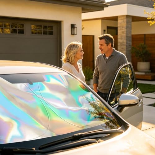 Parasol para parabrisas de coche de doble capa para proteger el interior del sol solar 2