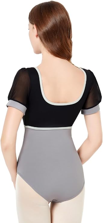 Women's Short Sleeve Ballet Dance Leotard Adult Ballerina Costume