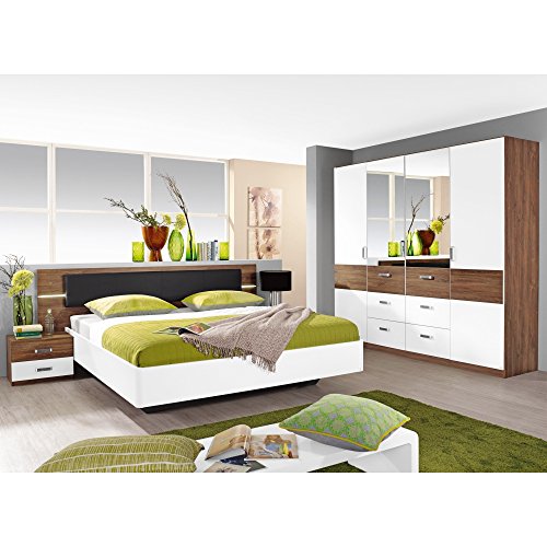 leimen Dormitorio Combinación Mobiliario/roble Stirling con 1 tapizada (y 1 armario