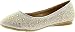 F-54K Little Girls Rhinestone Ballet Ballerina Flats Gold