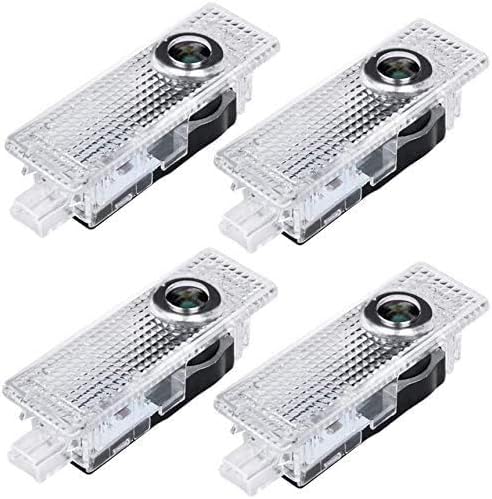 Car Door LED Lights Compatible 3/5/6/7/Z/GT/X1/X3/X4/X5/X6 Series, Door Puddle Lights Accessories 4 Pack